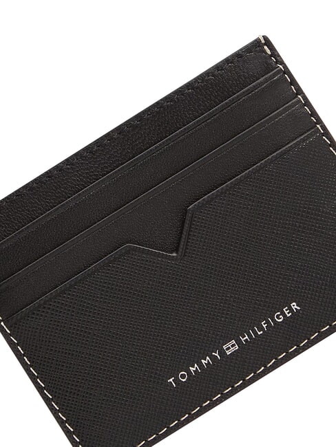 TH SAFFIANO Kreditkartenetui, Leder Schwarz - Brieftaschen Herren