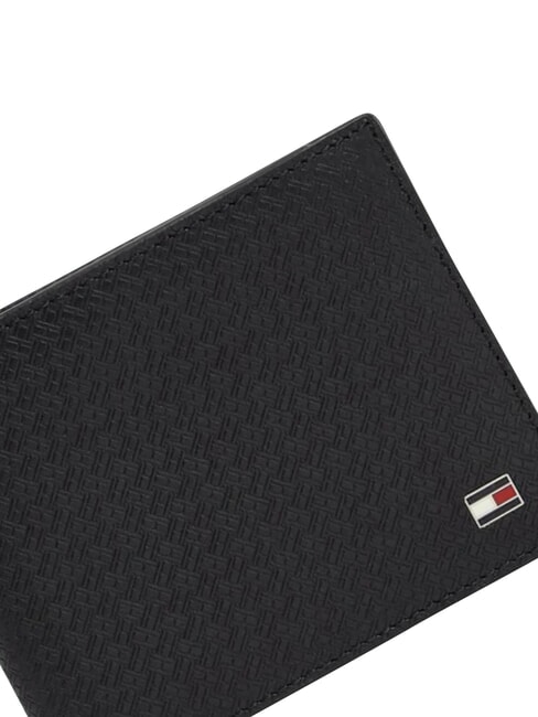 TH EMBOSSED Geldb&ouml;rse mit Kartenhalter, aus Leder Schwarz - Brieftaschen Herren