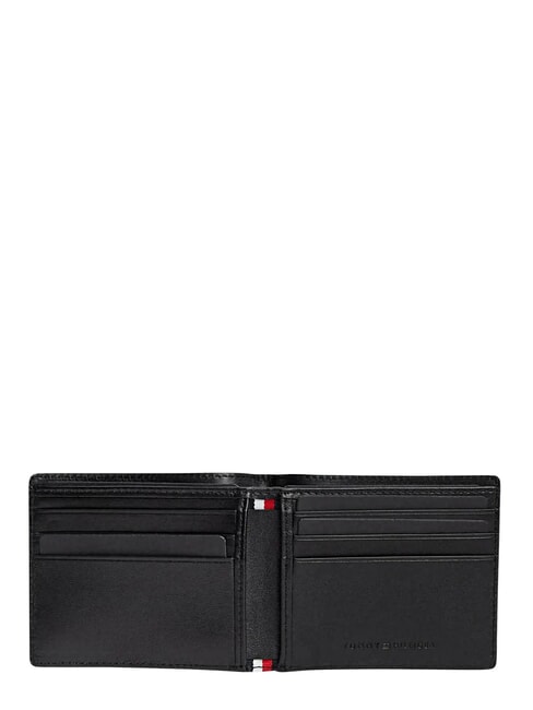 TH EMBOSSED Geldb&ouml;rse mit Kartenhalter, aus Leder Schwarz - Brieftaschen Herren