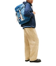 TOMMY HILFIGER TJ DENIM PATCHWORK Rucksack mit mehreren F&auml;chern, aus Denim Jeansflicken - Rucks&auml;cke f&uuml;r Schule &amp; Freizeit - 2