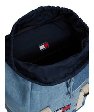 TOMMY HILFIGER TJ DENIM PATCHWORK Rucksack mit mehreren F&auml;chern, aus Denim Jeansflicken - Rucks&auml;cke f&uuml;r Schule &amp; Freizeit - 4