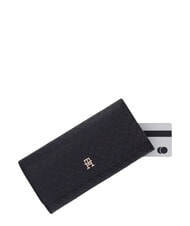 TOMMY HILFIGER TH ICON Gro&szlig;e Geldb&ouml;rse mit Klappe Schwarz - Brieftaschen Damen - 3