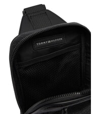 TOMMY HILFIGER TH EMBOSSED FLAG Ein-Schulter-Tasche Schwarz - H&uuml;fttaschen - 5