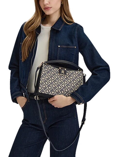 TH HER Handtasche mit Schulterriemen blau mono - Damentaschen