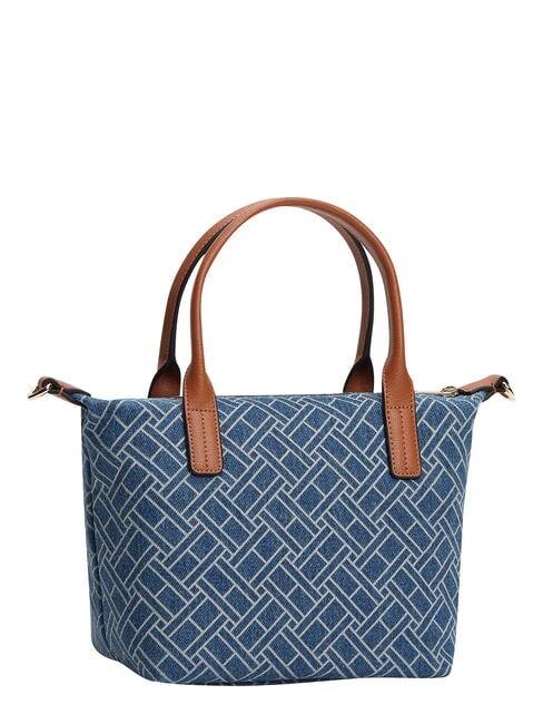 POPETTE Handtasche mit Schulterriemen blauer Denim - Damentaschen