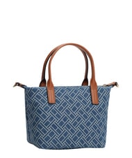 TOMMY HILFIGER POPETTE Handtasche mit Schulterriemen blauer Denim - Damentaschen - 3