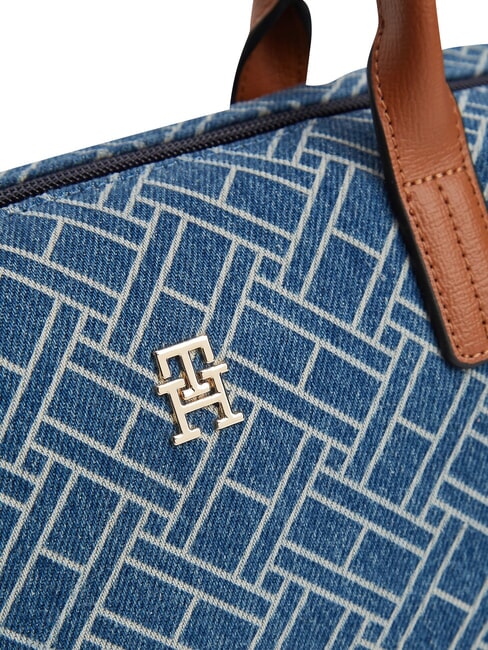 POPETTE Handtasche mit Schulterriemen blauer Denim - Damentaschen