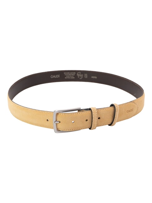 BASIC Lederg&uuml;rtel BEIGE - G&uuml;rtel