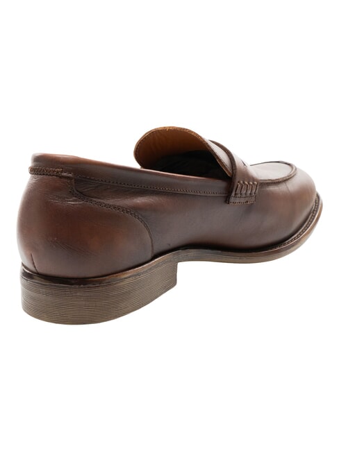 CARSON Ledermokassins antiker Cognac - Herrenschuhe