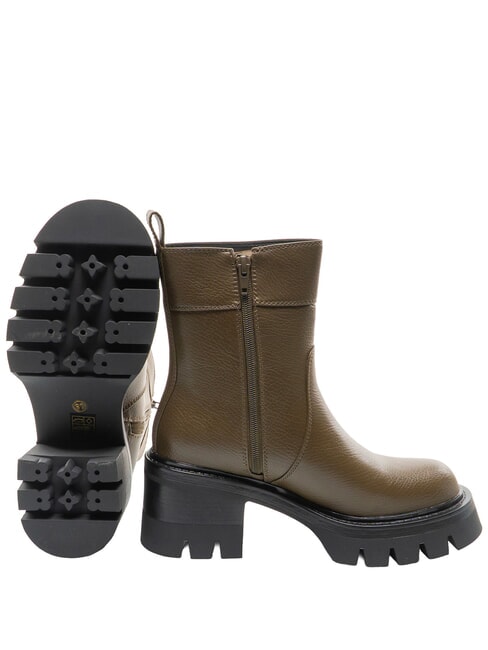 CONNIE DEER Stiefeletten mit 7 cm Absatz MILIT&Auml;R - Damenschuhe
