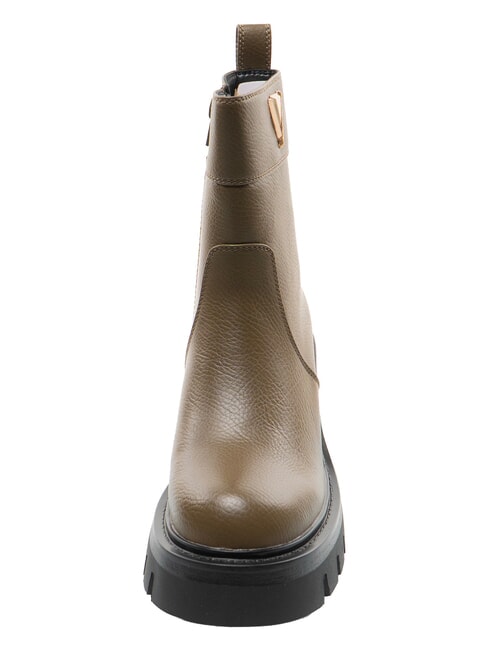 CONNIE DEER Stiefeletten mit 7 cm Absatz MILIT&Auml;R - Damenschuhe