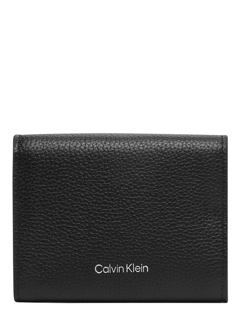 HARDWARE EMBLEM PEBB Rei&szlig;verschlussgeldb&ouml;rse aus Leder auf Schwarz - Brieftaschen Damen