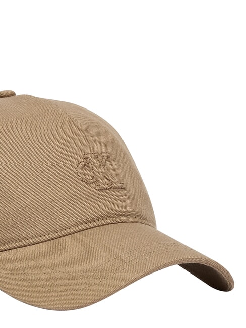 CKJ SMALL MONOGRAM Schirmm&uuml;tze W&uuml;stentaupe - M&uuml;tzen/H&uuml;te
