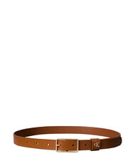 CALVIN KLEIN CLASSIC BUCKLE Lederg&uuml;rtel Argan&ouml;l / Antik-Hellgold - G&uuml;rtel - 2