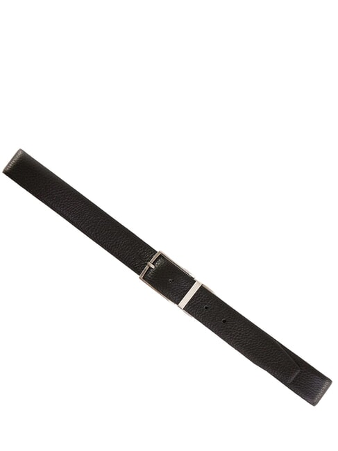 CERVO Lederg&uuml;rtel Schwarz/Dunkelbraun - G&uuml;rtel