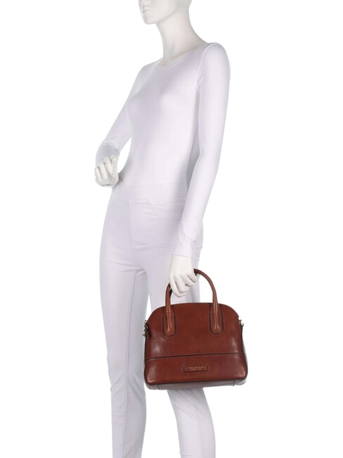 IOLANDA Handtasche mit Schulterriemen aus Leder BRAUN - Damentaschen