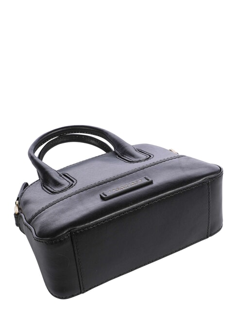 IOLANDA Mini-Handtasche aus Leder mit Schulterriemen Schwarzes Gold - Damentaschen