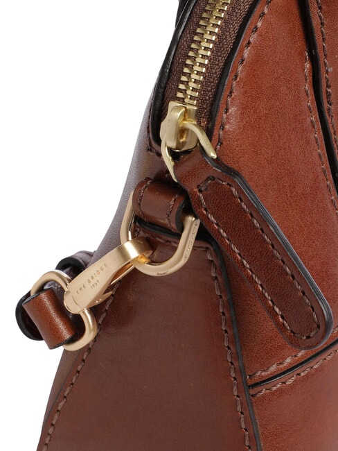 IOLANDA Mini-Handtasche aus Leder mit Schulterriemen BRAUN - Damentaschen