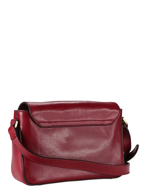 IOLANDA Schultertasche, Leder Johannisbeere / Gold - Damentaschen