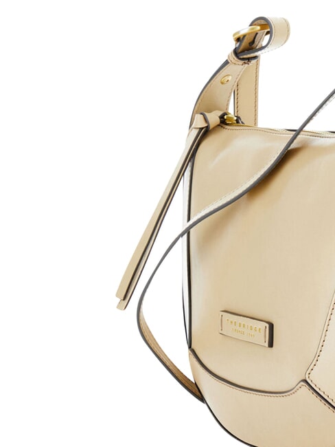 FEDORA Umh&auml;ngetasche aus Leder mit Klappe Butter abb. Gold - Damentaschen