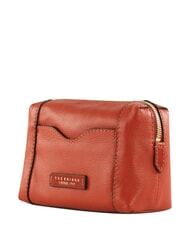 THE BRIDGE GEMMA  Kosmetiktasche aus Leder gebranntes Orange abb. Gold - Beauty-Case - 3