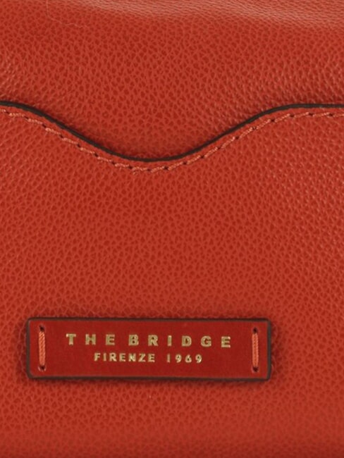 GEMMA  Kosmetiktasche aus Leder gebranntes Orange abb. Gold - Beauty-Case