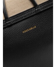 COCCINELLE CARMY CANVAS Umh&auml;ngetasche natur / schwarz - Damentaschen - 5