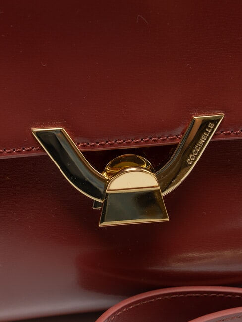 DEW SHINY CALF Handtasche mit Schulterriemen Brandy - Damentaschen