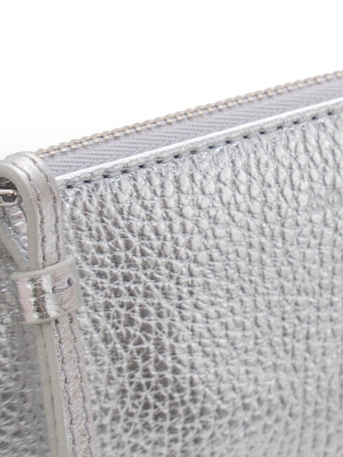 ALIAS Clutch aus Leder SILBER - Damentaschen