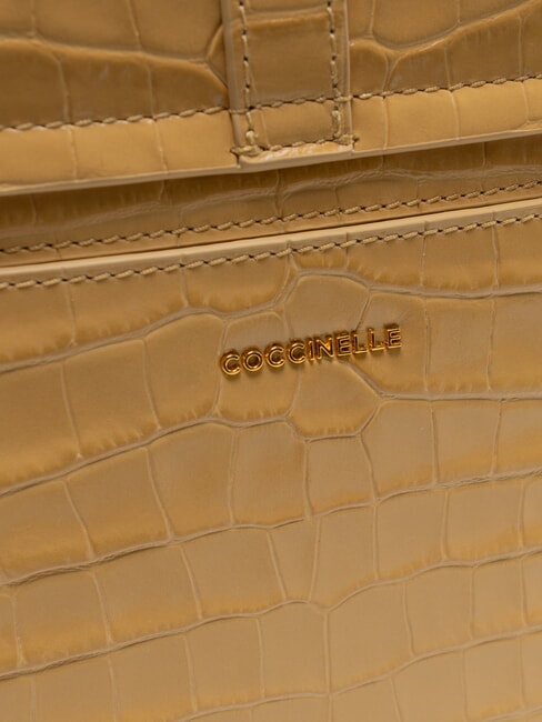 MAGALU CROCO SHINY SOFT Handtasche mit Schulterriemen frisches Beige - Damentaschen