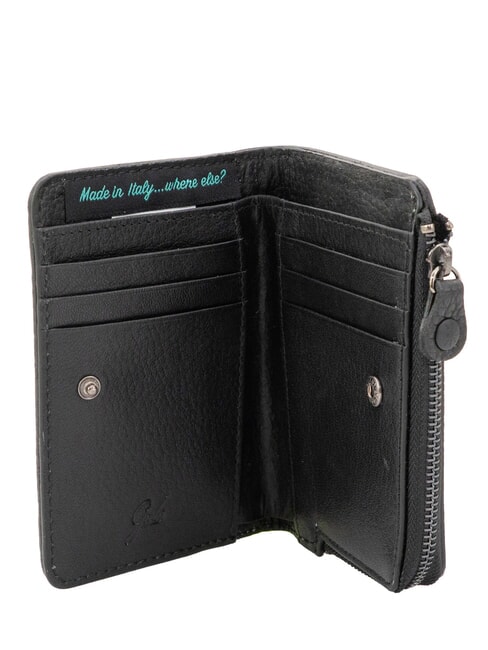 GMONEY57 Ledergeldb&ouml;rse mit Rei&szlig;verschluss See - Brieftaschen Damen
