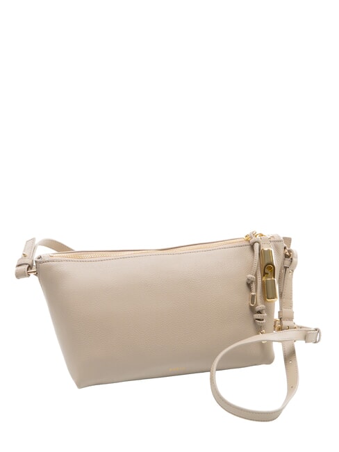 DEBBY Schultertasche, Leder Leinen - Damentaschen