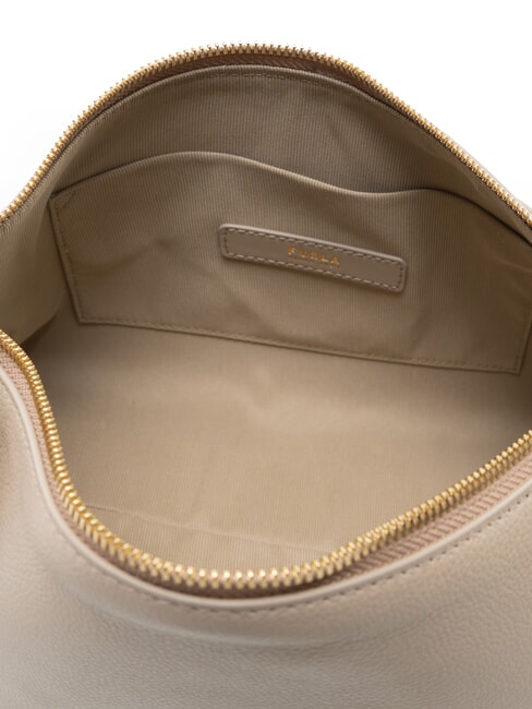 DEBBY Schultertasche, Leder Leinen - Damentaschen