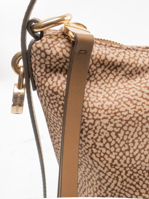 PRIVE Vertikale Schultertasche beiger Meer - Damentaschen