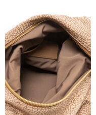 BORBONESE PRIVE Vertikale Schultertasche beiger Meer - Damentaschen - 5