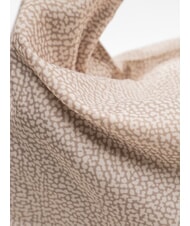 BORBONESE PLIE Mittelgro&szlig;e Hobo-Tasche Sand - Damentaschen - 3