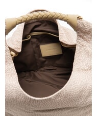 BORBONESE PLIE Mittelgro&szlig;e Hobo-Tasche Sand - Damentaschen - 5
