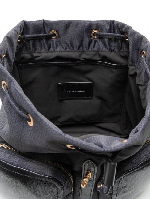 POCHE Rucksack mit Taschen dunkles Schwarz - Damentaschen