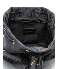 BORBONESE POCHE Rucksack mit Taschen dunkles Schwarz - Damentaschen - 5