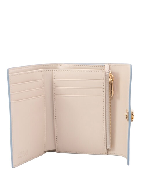 IRIDE Kompakte Ledergeldb&ouml;rse Zuckerpapier + Sand innen. - Brieftaschen Damen