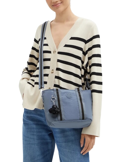 MINTA Mittelgro&szlig;e Tragetasche mit Schultergurt blauer Stein - Damentaschen