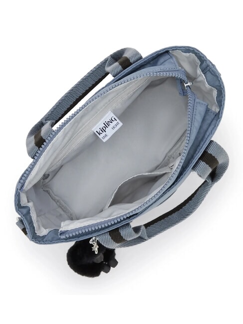 MINTA Mittelgro&szlig;e Tragetasche mit Schultergurt blauer Stein - Damentaschen