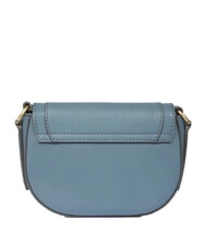 THE BRIDGE ILARIA Mini-Umh&auml;ngetasche aus Leder Himmelblau mit Gold abb - Damentaschen - 3