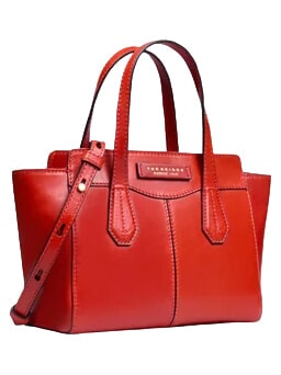 GLORIA  Handtasche, mit Schultergurt gebranntes Orange abb. Gold - Damentaschen