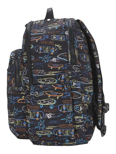 SEOUL COLLEGE BTS 15-Zoll-Laptop-Rucksack Neon-Skateboard - Rucks&auml;cke f&uuml;r Schule &amp; Freizeit