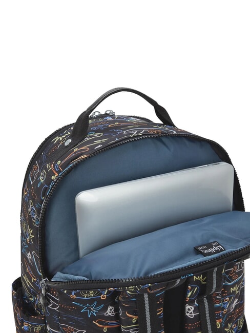 SEOUL COLLEGE BTS 15-Zoll-Laptop-Rucksack Neon-Skateboard - Rucks&auml;cke f&uuml;r Schule &amp; Freizeit