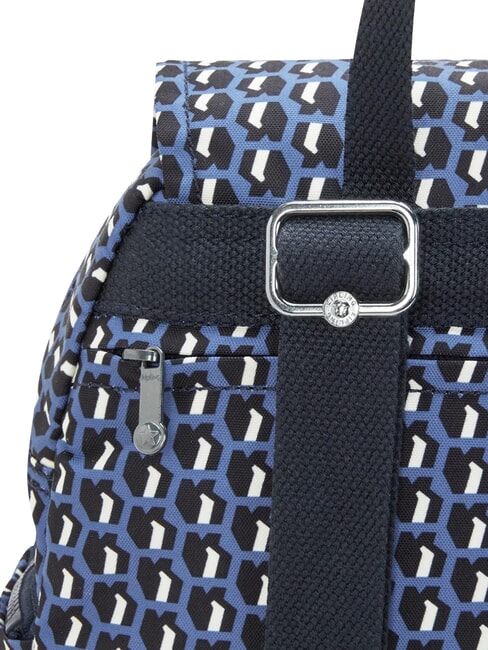 CITY ZIP S Rucksack mit mehreren F&auml;chern 3D K Blau - Damentaschen