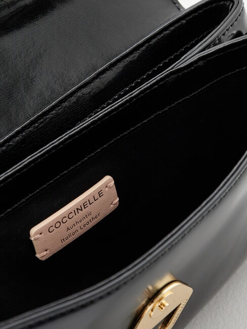 CAMPIONARIO - DEW SHINY CALF Mini-Schultertasche Schwarz - Damentaschen