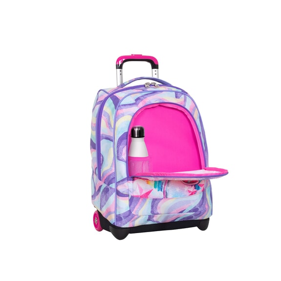 JUNIOR 2-r&auml;driger Trolley-Rucksack, fest Englischer Lavendel - Rucks&auml;cke mit Trolleyfunktion