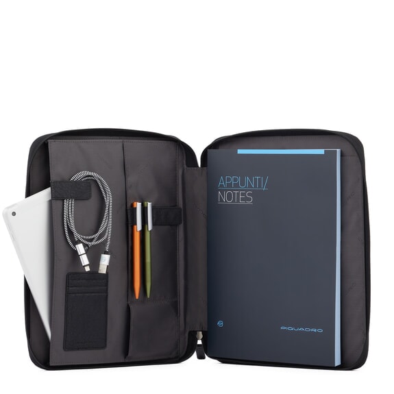 BRIEF ECOLOGICA Klemmbrett aus recyceltem Stoff Schwarz - Tablettmappe &amp; Organizer